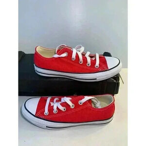.915 NEW! Converse All Star Low Top, Red-US 4 Mens